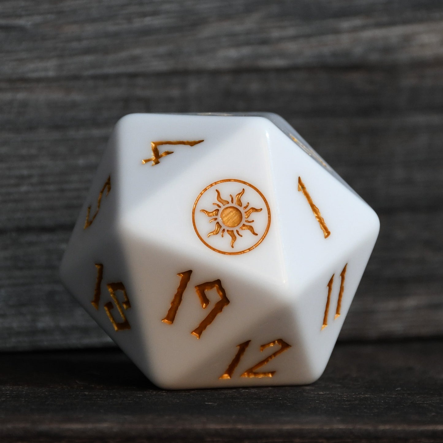 Plains Mana Spindown Acrylic D20