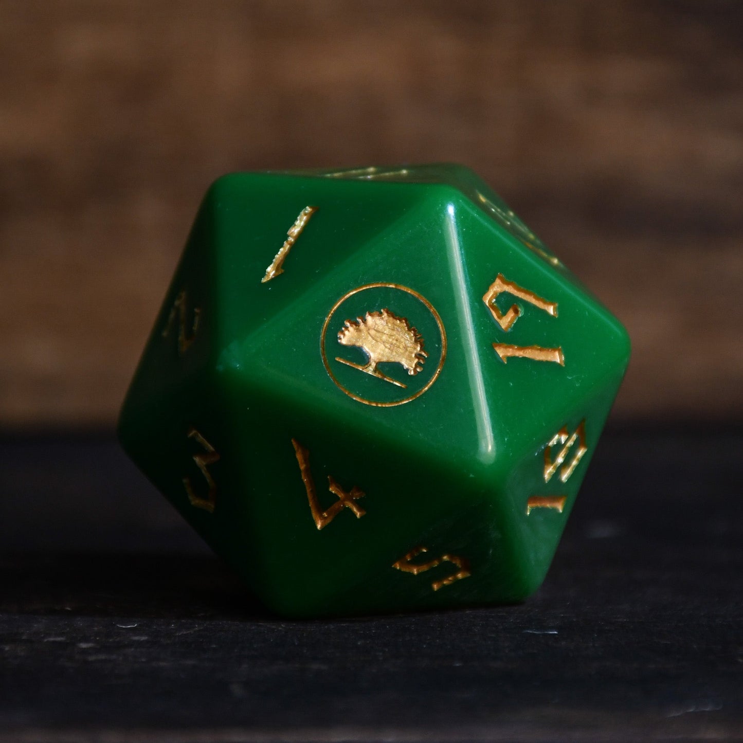 Forest Mana Spindown Acrylic D20