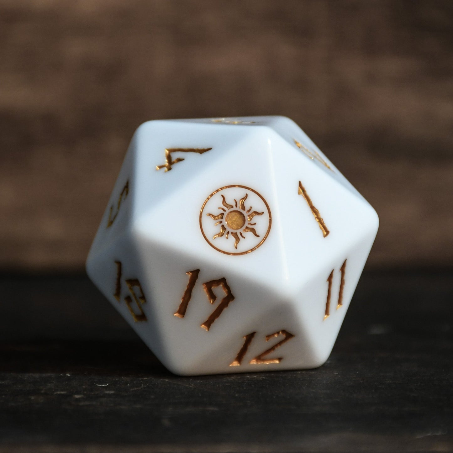 Plains Mana Spindown Acrylic D20